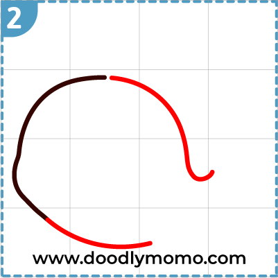 How to draw a cute Whale step (2)