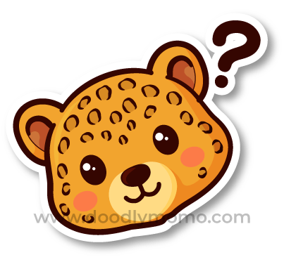 Did You Know illustration Jaguar head with question mark for kids