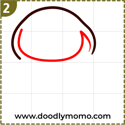Step 2: Adding face line to the cobra drawing