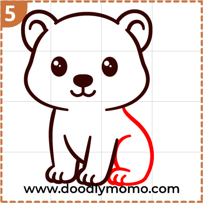 Step 5: Adding the back leg to the Jaguar drawing