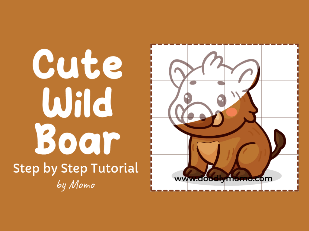 How to Draw a Cute Wild Boar: Easy Step by Step Tutorial for&nbsp;Kids
